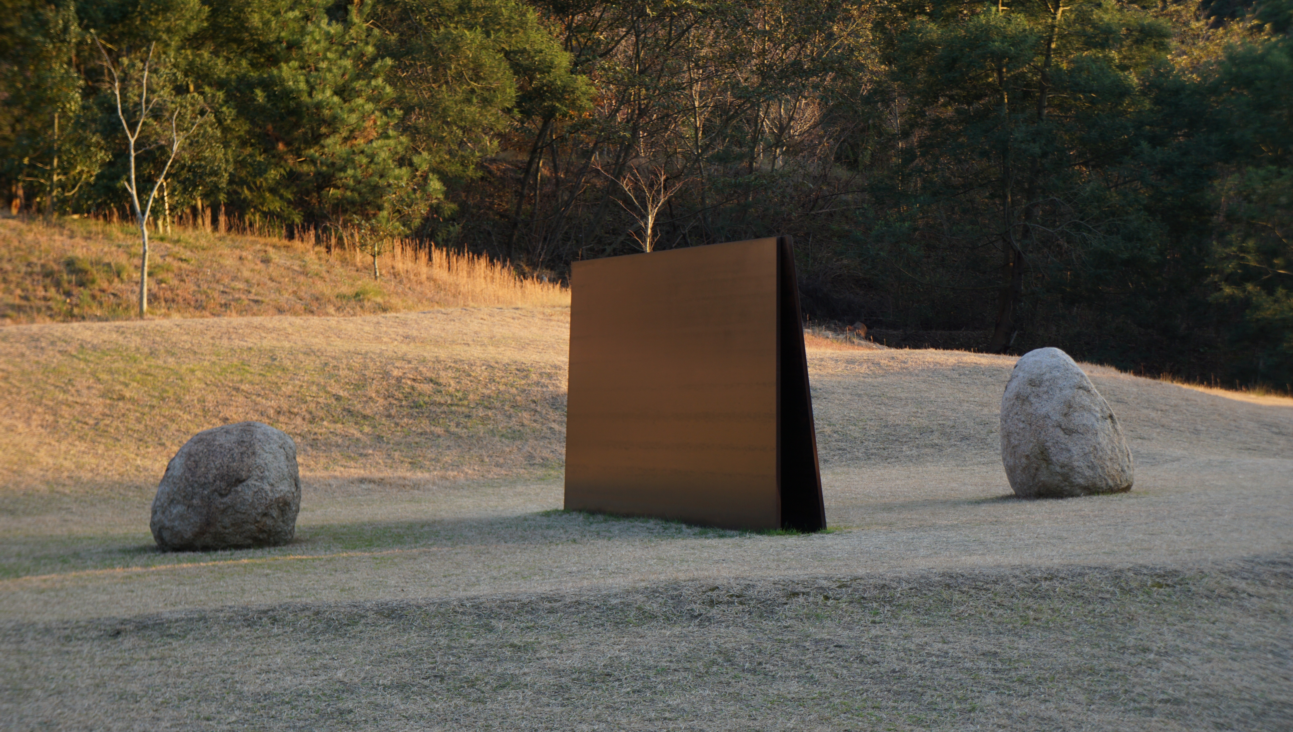 Lee Ufan's piece on Naoshima Island, Japan